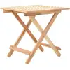 Image de Table D'appoint Pliante 50 X 50 X 49 Cm Bois De Noyer Massif Vidaxl