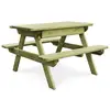 Image de Table De Pique-nique Pour Enfants Avec Bancs Pinède Imprégnée Vidaxl