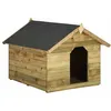 Image de vidaXL Niche de Jardin Toit Ouvrant Poulailler Chenil Bois de Pin Imprégné 45151