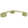 Image de Banc De Jardin À Jardinières Bois De Pin Imprégné Vidaxl