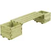 Image de Banc De Jardin À Jardinières Bois De Pin Imprégné Vidaxl