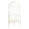 Image de Banc De Jardin 95 Cm Fer Blanc Antique Vidaxl