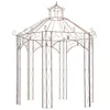 Image de vidaXL Pavillon de jardin Marron antique 3 m Fer 45438
