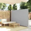 Image de vidaXL Auvent Latéral Rétractable 160x500cm Gris Jardin Balcon Brise-vue Store 45464