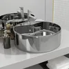 Image de vidaXL Lavabo avec Trop-Plein Lave-Mains Vasque à Poser Vasque à Monter Salle de Bain Intérieur Salle dEau Cabine de 143865