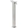 Image de Colonne À Eau De Jardin Carrée Acier Inoxydable 95 Cm Vidaxl