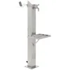 Image de vidaXL Colonne à eau de jardin carrée Acier inoxydable 95 cm 45455