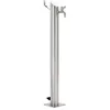 Image de Colonne à eau de jardin ronde en acier inoxydable VIDAXL - 95 cm - Gris