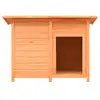 Image de Vidaxl niche pour chiens bois de pin et de sapin solide 120x77x86 cm