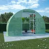 Image de vidaXL Serre 300x150x200 cm Vert Acier Galvanisé Serre de Jardin Abris Légumes 45533