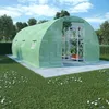 Image de vidaXL Serre 450x300x200 cm Vert Acier Galvanisé Serre de Jardin Abris Légumes 45535
