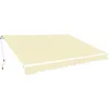 Image de vidaXL Auvent pliable manuel 400 cm Crème 275572