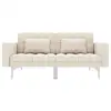 Image de Vidaxl canapé-lit crème tissu 247216