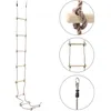 Image de vidaXL Échelle de corde pour enfants 290 cm Bois
