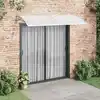 Image de Auvent De Porte Gris 240x100 Cm Polycarbonate Vidaxl