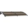 Image de vidaXL Auvent de porte Noir 200x100 cm PC 45635