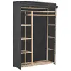 Image de Garde-robe Gris 110 X 40 X 170 Cm Tissu Vidaxl
