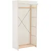 Image de Garde-robe Blanc 79 X 40 X 170 Cm Tissu Vidaxl