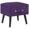 Image de Table De Chevet Violet Foncé 40x35x40 Cm Velours Vidaxl