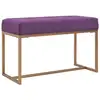Image de Banc 80 Cm Violet Velours Vidaxl