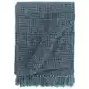Image de Couverture En Coton 125 X 150 Cm Bleu Indigo Vidaxl