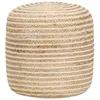 Image de Pouf - vidaXL - Fait à la main - 40 x 45 cm - Jute - 1 place - Intérieur