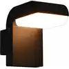 Image de Applique Murale Led D'extérieur 9 W Noir Ovale Vidaxl