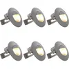 Image de Appliques Murales Led D'extérieur 6 Pcs 2 W Argenté Rond Vidaxl