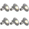 Image de vidaXL 6x Appliques Murales LED dExtérieur Rond Lampe Eclairage Mural Luminaire Couloir Chambre Allée Jardin Balcon 45655