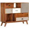 Image de Buffet Vintage - VIDAXL - Bois solide dacacia - Laqué - Marron - 35 cm - 86 cm - Salle à manger