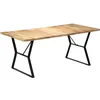 Image de Table À Manger 180x90x76 Cm Bois De Manguier Massif Vidaxl