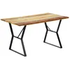 Image de Table À Manger 140x80x76 Cm Bois De Récupération Massif Vidaxl