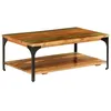 Image de vidaXL Table basse et étagère 100x60x35 cm Bois de récupération solide