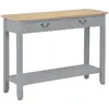 Image de Table Console Gris 110x35x80 Cm Bois Vidaxl