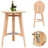 Image de Table De Bar Pliable 78 Cm Bois De Sapin Vidaxl