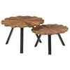 Image de vidaXL Tables basses 2 pcs Bois de récupération massif