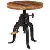 Image de Table D'appoint 45x (45-62) Cm Bois De Récupération Et Fonte Vidaxl