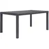 Image de Table De Jardin Marron 150x90x72 Cm Plastique Aspect De Rotin Vidaxl