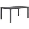 Image de vidaXL Table de jardin Marron 150x90x72 cm Plastique Aspect de rotin