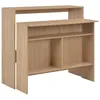 Image de vidaXL Table de bar avec 2 dessus de table Chêne 130x40x120 cm 280219