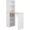 Image de Table de bar avec armoire - VIDAXL - Blanc - Contemporain - Design - Cuisine