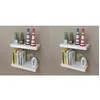Image de vidaXL Étagères murales 4 pcs Blanc 40 cm 275996