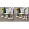 Image de vidaXL Étagères murales 4 pcs Blanc 100 cm 275999