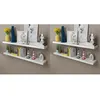 Image de vidaXL Étagères murales 4 pcs Blanc 120 cm 276000
