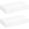 Image de Étagères Murales Avec Tiroirs 2 Pcs Blanc 48 Cm Vidaxl