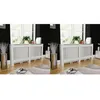 Image de vidaXL Cache-radiateurs 2 pcs Blanc MDF 172 cm