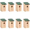 Image de Nichoirs 8 Pcs Bois 12x12x22 Cm Vidaxl