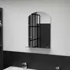 Image de Miroir Mural Avec Étagère 40x60 Cm Verre Trempé Vidaxl