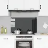 Image de vidaXL Dosseret de Cuisine Carrelage Mural Décoration Protection Anti-éclaboussures Résistant aux Rayures Noir 100x60 cm 249492