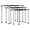Image de Tables gigognes - VIDAXL - Noir - Verre trempé - 3 pièces - Design contemporain